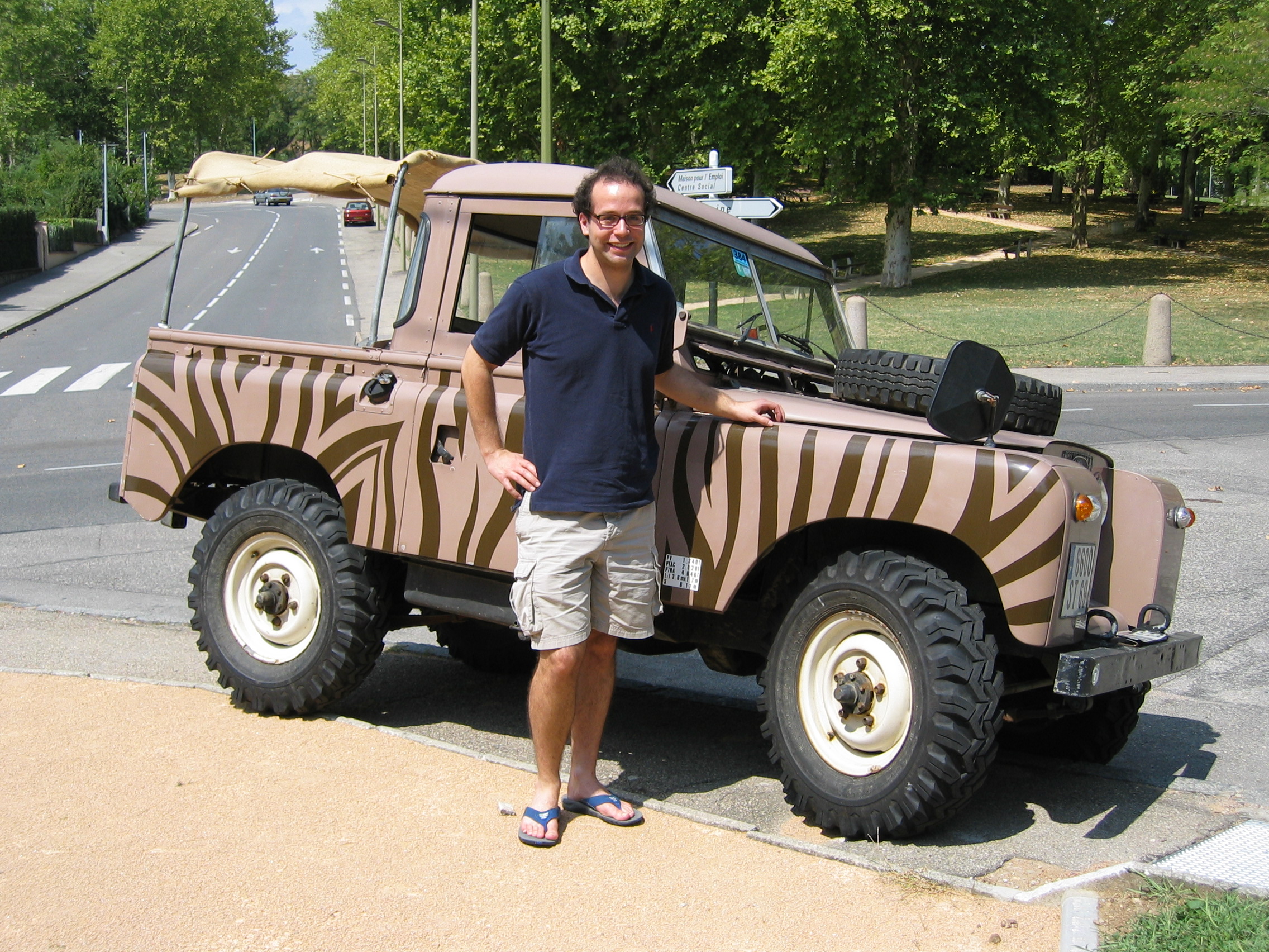 Land Rover truck-cab version.